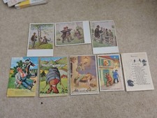 7 German Cartoon Postcards
