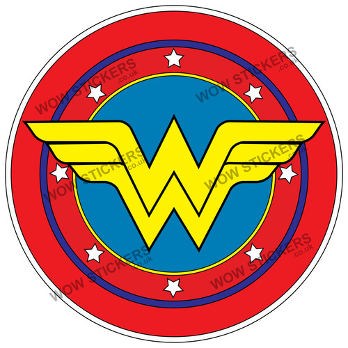 Wonder woman shield sticker - wonder,