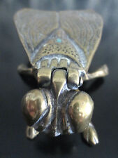 VINTAGE SOLID BRASS FLY ASH TRAY