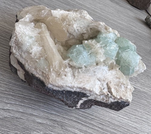 Natural green apophyllite - natural,