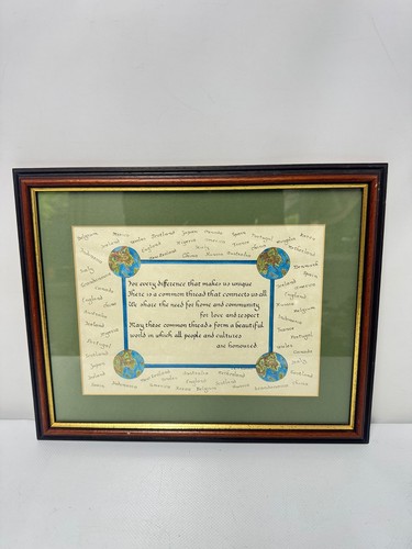 Framed inspirational world - framed,