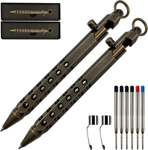 Bolt action pen solid - action, brass