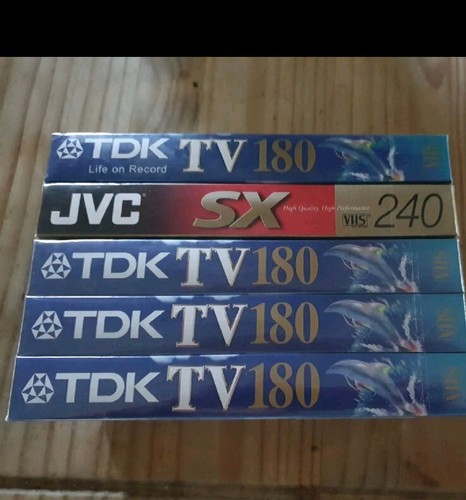 Tdk vhs 180 tapes pack - tdk,