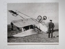 Biplane Crash Aircraft Lympne Kent 1934 Press Photo
