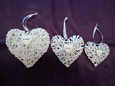 Large Set of 3 Rustic White