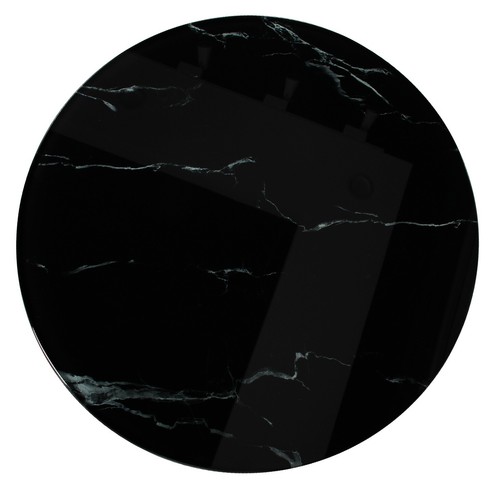 Tempered glass round table - tempered, top