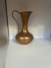 Vintage Old Brass Copper Decorative Jug Pot Vase Art Deco