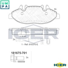 BRAKE PAD SET DISC BRAKE