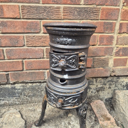 French antique cast iron - antique, wood