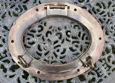 Vintage Original rare Oval Brass, Bronze  Porthole