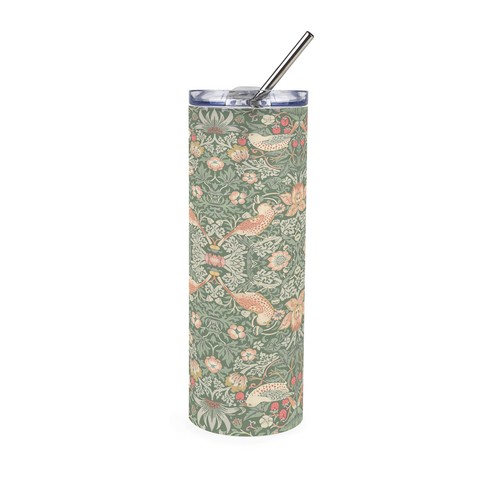 Strawberry thief green frosted - strawberry,