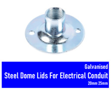 GALVANISED STEEL DOME LIDS FOR ELECTRICAL CONDUIT BOXES 20MM 25MM
