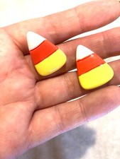 CANDY CORN Stud Earrings