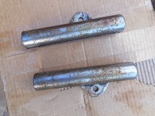 Suzuki T125 Stinger, Headlamp Brackets, Genuine, Used