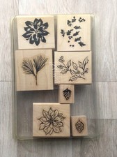 Stampin Up Watercolour Winter wooden stamp set