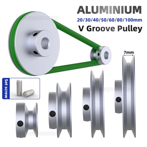 Aluminium grooved pulley pu - aluminium,