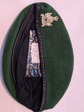 British Army, Intelligence Corps, cypress green beret & Cap Badge  Size 59cm