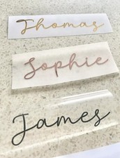 Custom Name Vinyl Sticker for Champagne Flute Shot Wine Pint Mug Glass