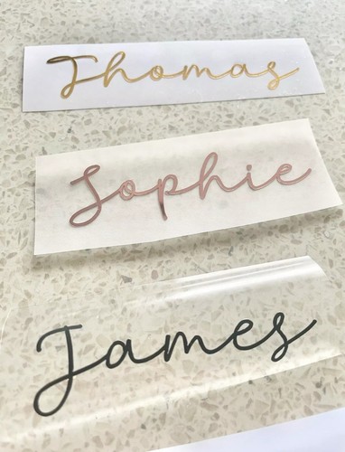 Custom name vinyl sticker - name, for