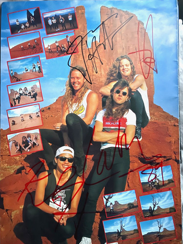 Metallica full band signed