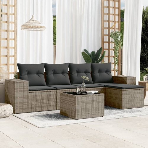 Garden sofa set grey - sofa,