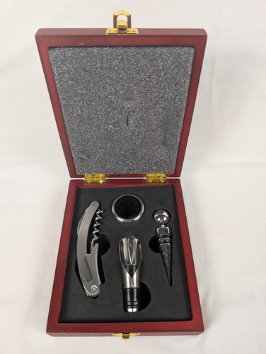 Mahogany boxed barware wine - mahogany,