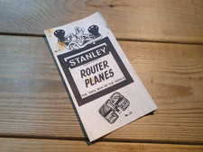Vintage Stanley 71 Router Plane Instruction Manual Woodworking Old Hand Tools
