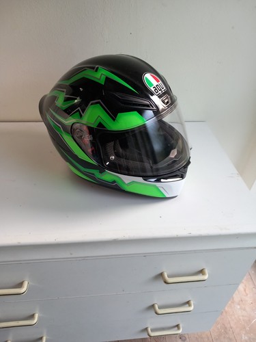Agv black green motorcycle - k1,