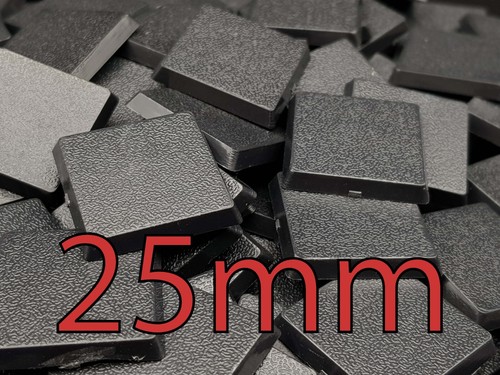 25mm square bases - square, wargame