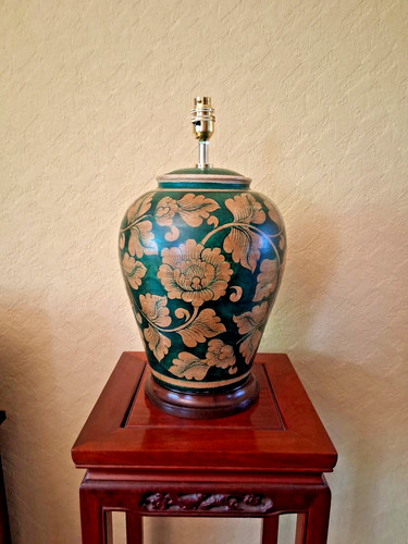Terracotta table lamp - lamp, cw-004