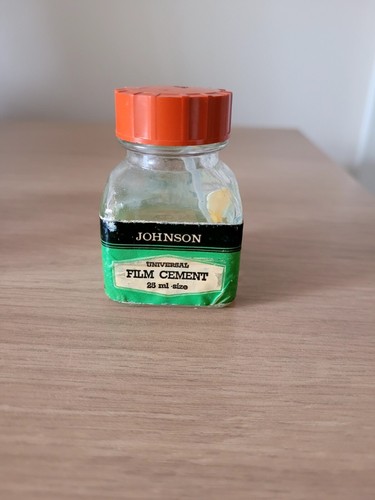Vintage johnson film cement - johnson,