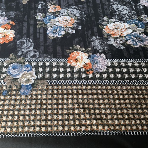 Metre floral jersey - of,