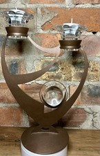 Modern Metal & Glass Double