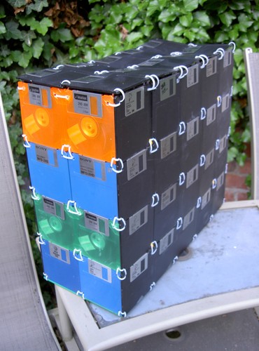 Quirky retro upcycled floppy - quirky,