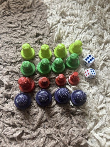 Ludo game pieces with dice - ludo,