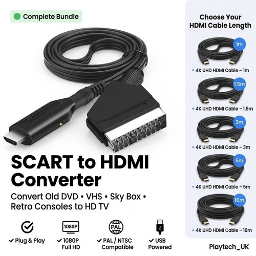 Portable scart hdmi - scart, to