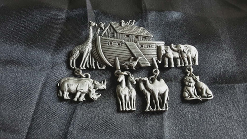 Vintage brooch noahs - brooch, ark