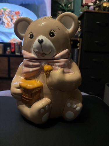 Teddy bear biscuit cookie jar - teddy,