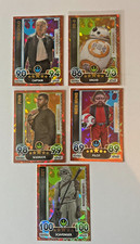 5 Limited Edition Star Wars Topps Force Attax Trading Cards Han Solo/Finn/BB-8