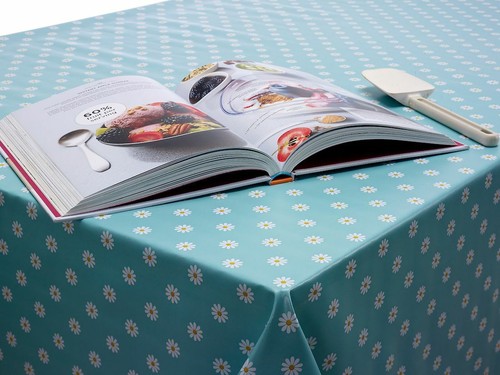 Wipe clean tablecloth cover - clean,