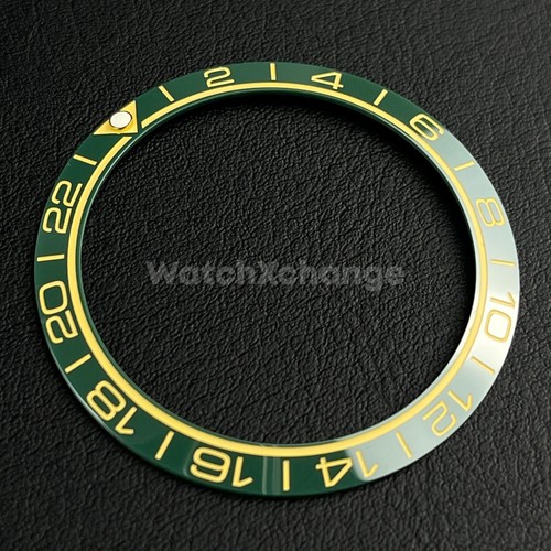 Green ceramic bezel insert - green,