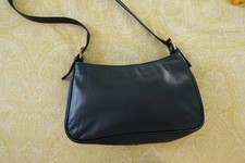 TULA Navy LEATHER SHOULDER BAG