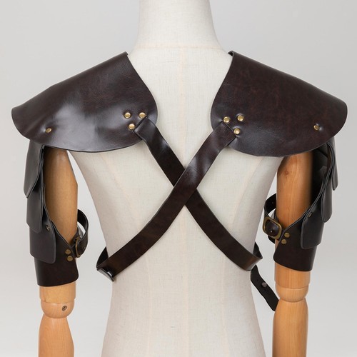 Leather shoulder armor gothic - shoulder,