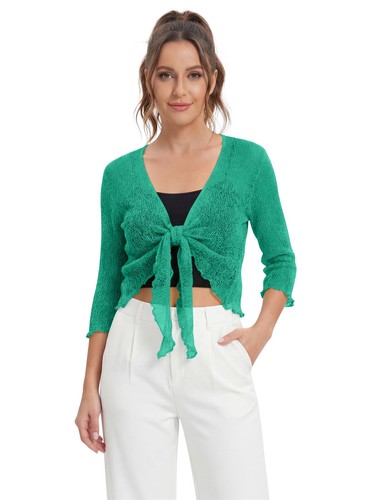 Womens tie open front shrug - womens,