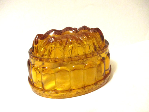 Amber glass jelly - glass, gelatin