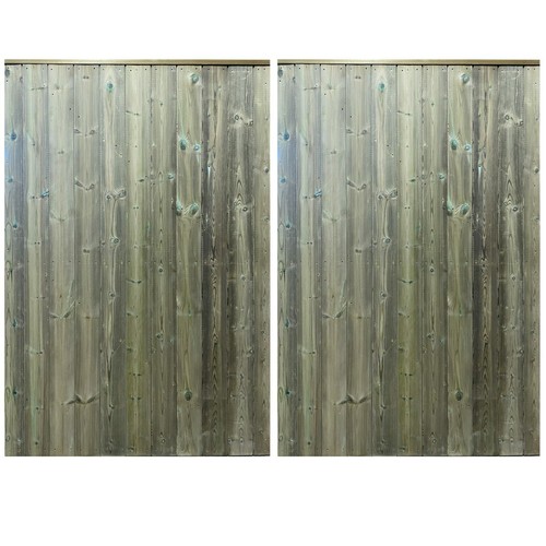 Wooden driveway gates high - wooden,
