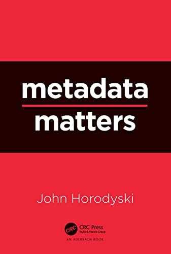 Metadata matters hardcover - matters,