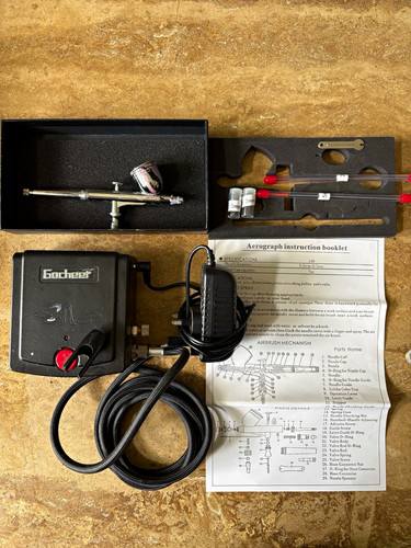 Gocheer metal airbrush - metal, kit