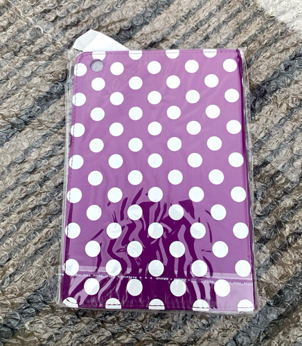 Purple white polka dot folding - purple/white,