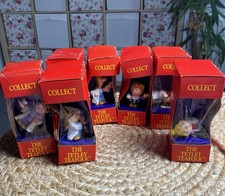 Set Of 7 Vintage Tetley Tea Folk Figures With Boxes